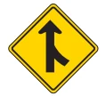 Road sign: Merge