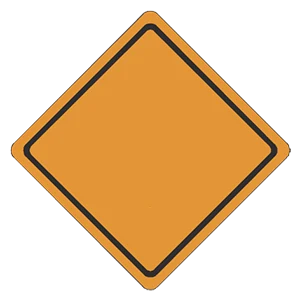 Road sign: Road construction/maintenance area.