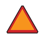 Road sign: Slow-moving vehicle