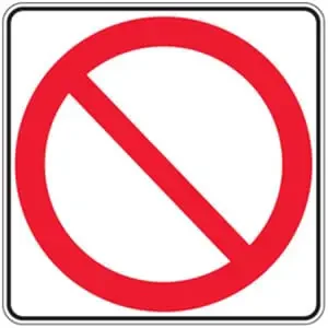 This sign means?