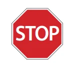 Road sign: Come to a complete stop and proceed when it is safe to do so.