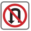 Road sign: No U-turn