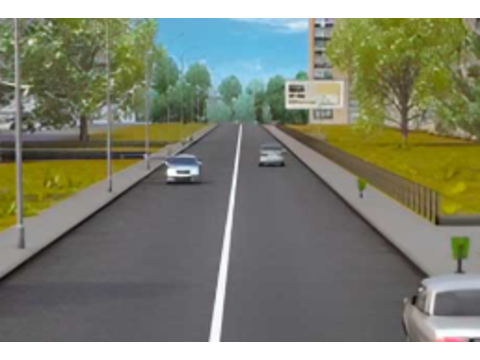 A single solid white line between traffic lanes in an urban area means: