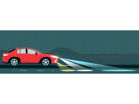 The term 'overdriving' headlights at night means: