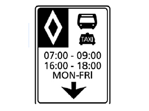 [道路标志] 该道路标志表示：
