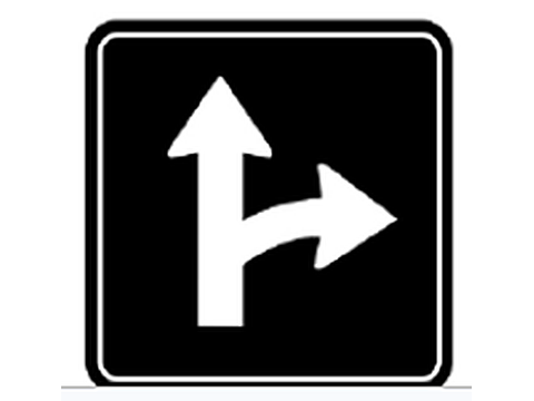 [ROAD SIGN] Road sign indicates: