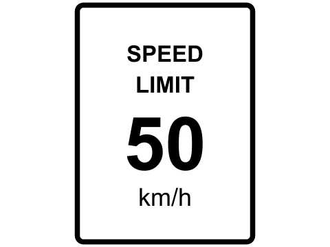 White rectangular signs with black (or red) lettering or symbols are typically: